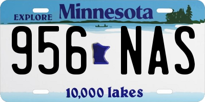 MN license plate 956NAS
