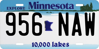 MN license plate 956NAW