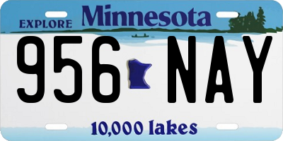 MN license plate 956NAY