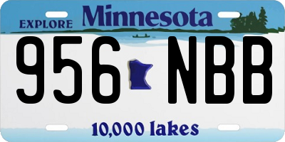 MN license plate 956NBB