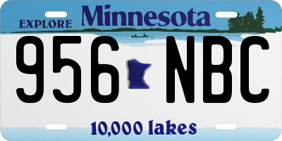 MN license plate 956NBC