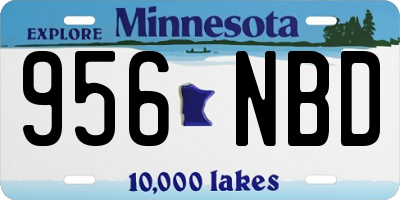 MN license plate 956NBD