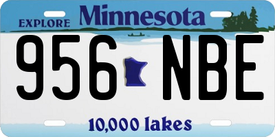 MN license plate 956NBE