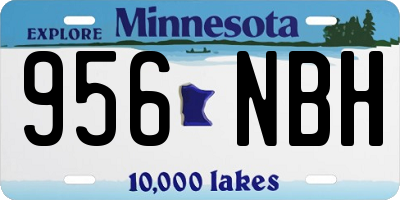 MN license plate 956NBH