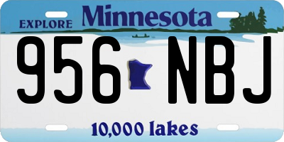 MN license plate 956NBJ