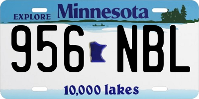 MN license plate 956NBL