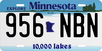 MN license plate 956NBN