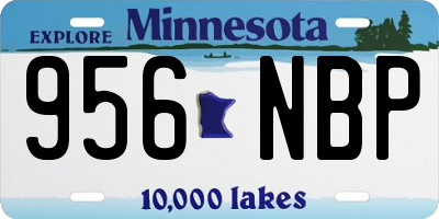 MN license plate 956NBP