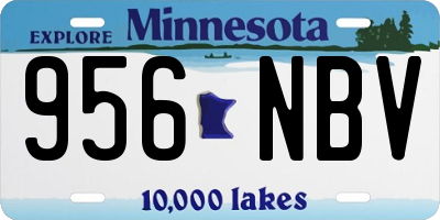 MN license plate 956NBV