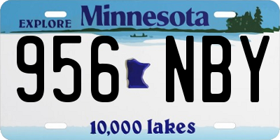 MN license plate 956NBY