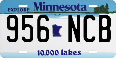 MN license plate 956NCB