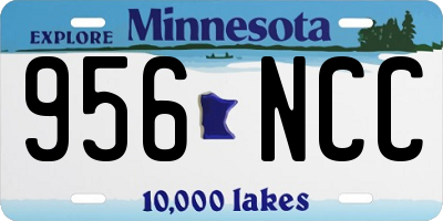 MN license plate 956NCC
