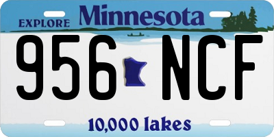 MN license plate 956NCF