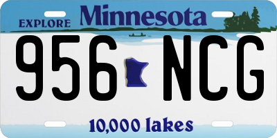 MN license plate 956NCG