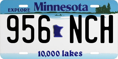 MN license plate 956NCH