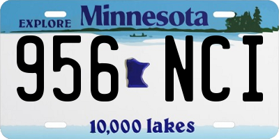 MN license plate 956NCI