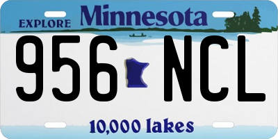 MN license plate 956NCL