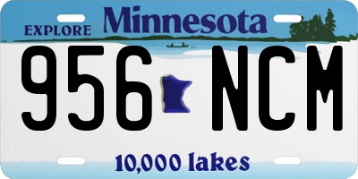 MN license plate 956NCM