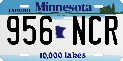 MN license plate 956NCR