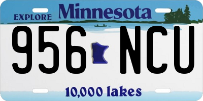 MN license plate 956NCU