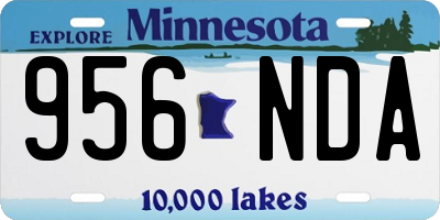 MN license plate 956NDA