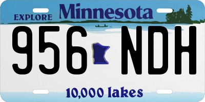 MN license plate 956NDH