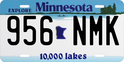 MN license plate 956NMK