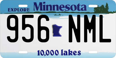 MN license plate 956NML