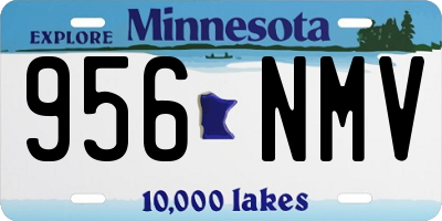 MN license plate 956NMV