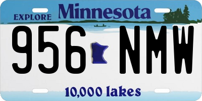MN license plate 956NMW