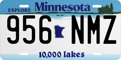MN license plate 956NMZ