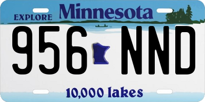MN license plate 956NND