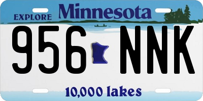 MN license plate 956NNK