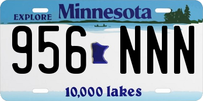 MN license plate 956NNN