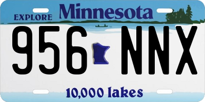 MN license plate 956NNX