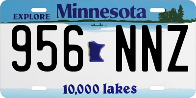 MN license plate 956NNZ