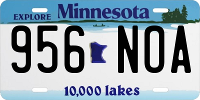MN license plate 956NOA