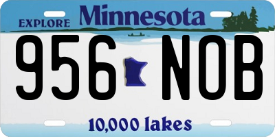 MN license plate 956NOB