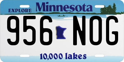 MN license plate 956NOG