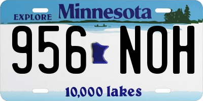 MN license plate 956NOH