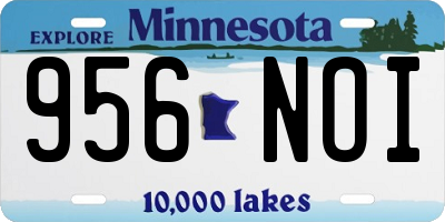MN license plate 956NOI
