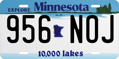 MN license plate 956NOJ