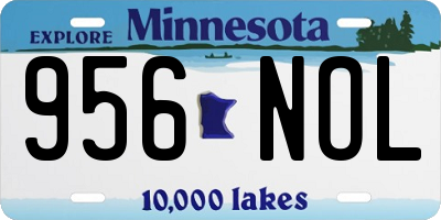 MN license plate 956NOL
