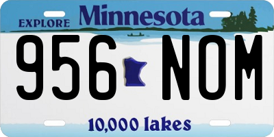 MN license plate 956NOM