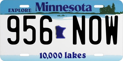 MN license plate 956NOW