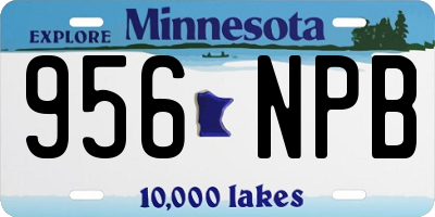 MN license plate 956NPB