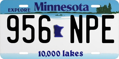 MN license plate 956NPE
