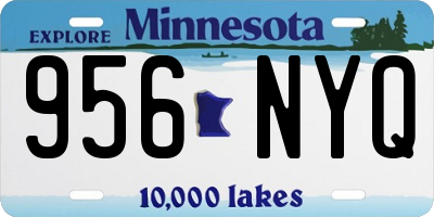 MN license plate 956NYQ