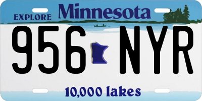 MN license plate 956NYR