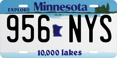 MN license plate 956NYS